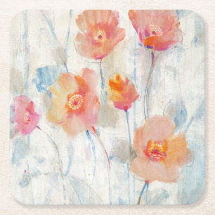Translucent II Square Paper Coaster