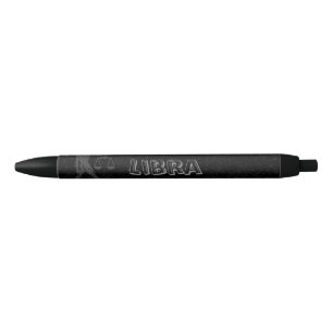 Translucent Libra Black Ink Pen