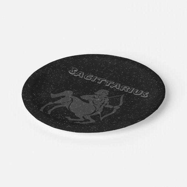 Translucent Sagittarius Paper Plate (Angled)