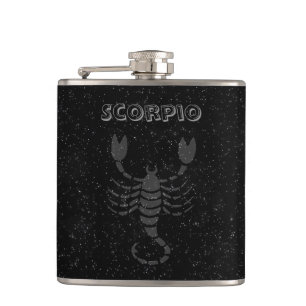 Translucent Scorpio Hip Flask