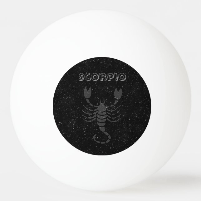 Translucent Scorpio Ping Pong Ball (Front)