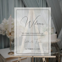 Translucent Tulle White Wedding Welcome 