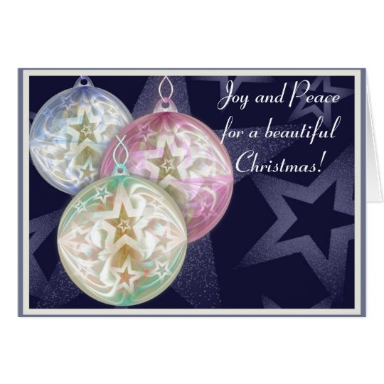 Transluscent baubles! card