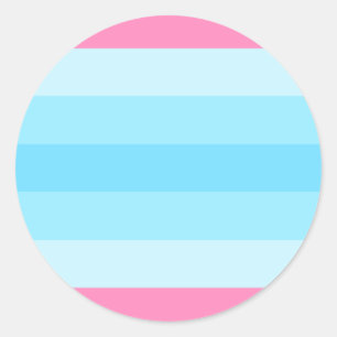 transmasculine flag classic round sticker