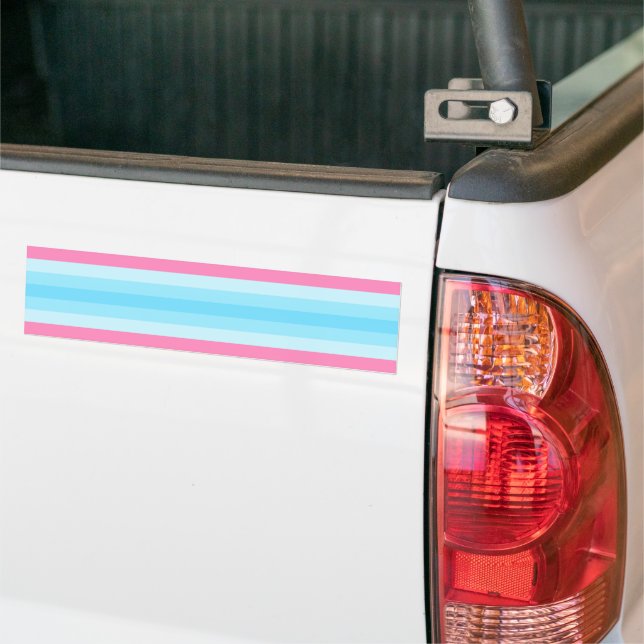 Transmasculine Pride Bumper Sticker (On Truck)