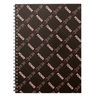 Transmission Tower and Power Line Pattern Notebook