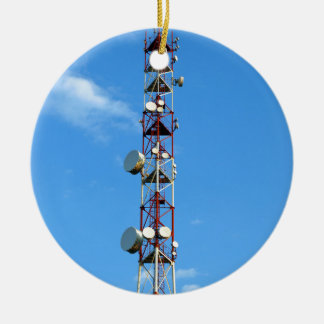 Transmitter antenna ceramic tree decoration