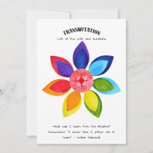 Transmutation and Learning Positive Affirmation Holiday Card