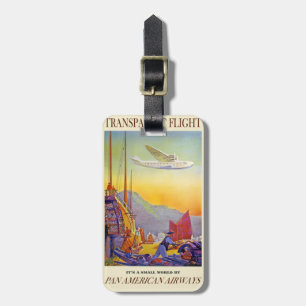 Transpacific Flight Luggage Tag