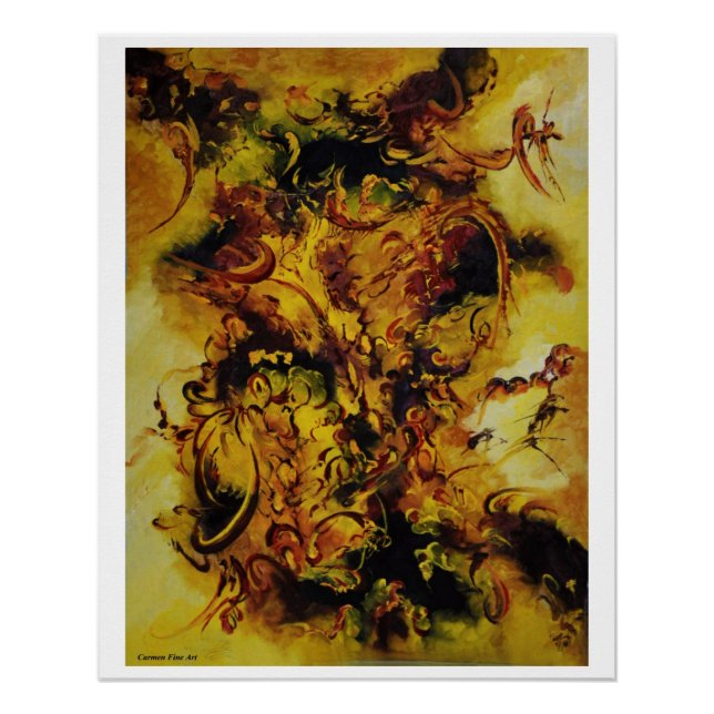 "Transparent Act Including Darkened Sky",  Poster (Front)