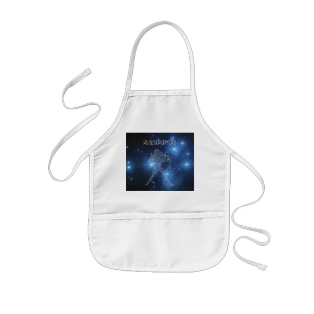 Transparent Aquarius Kids Apron (Front)