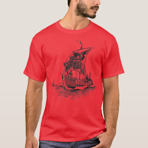 Transparent Background Viking Drakkar Longship T-Shirt