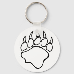 Transparent Bear Paw Keychain