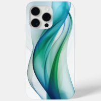 Transparent blue and green shapes