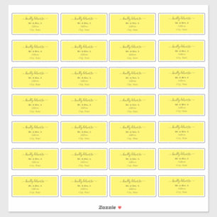 Transparent Calligraphy DIY Guest Address