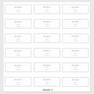 Transparent Calligraphy DIY Guest Address