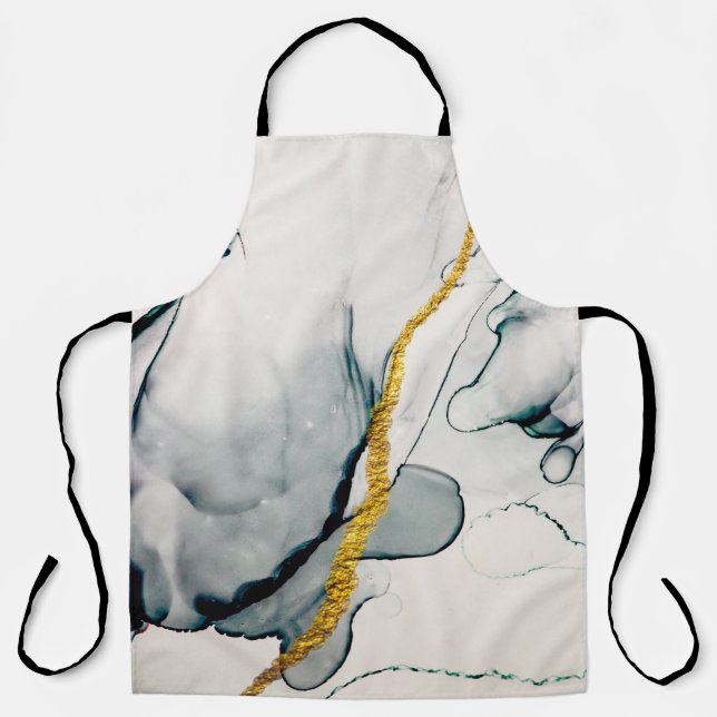 Transparent creativity. Abstract artwork. Trendy w Apron (Front)