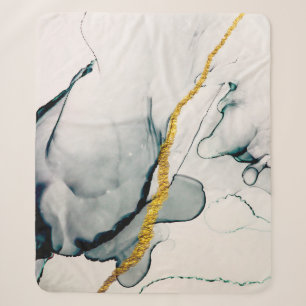 Transparent creativity. Abstract artwork. Trendy w Sherpa Blanket