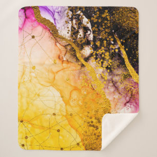 Transparent creativity. Abstract clouds -ART. Mast Sherpa Blanket