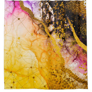 Transparent creativity. Abstract clouds -ART. Mast Shower Curtain