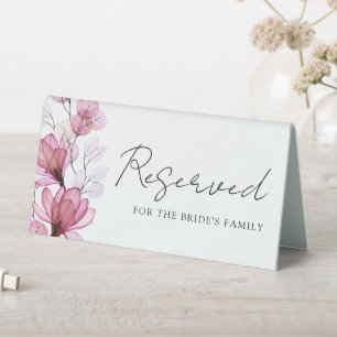 Transparent Dusty Rose Floral Reserved