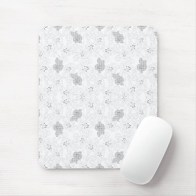 Transparent Grid Overlay – Editable PNG Texture Mouse Mat (With Mouse)