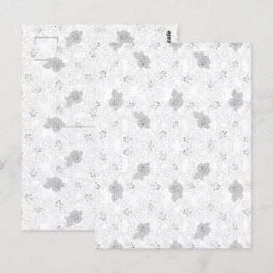Transparent Grid Overlay – Editable PNG Texture Postcard