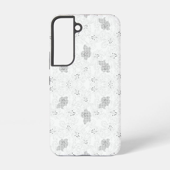 Transparent Grid Overlay – Editable PNG Texture Samsung Galaxy S22 Case (Back)