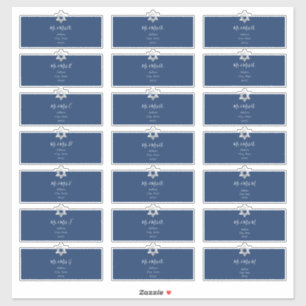 Transparent Guest Address Labels, DIY colour