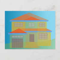Transparent house vector drawing