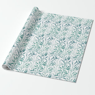 Transparent leaves and branches wrapping paper