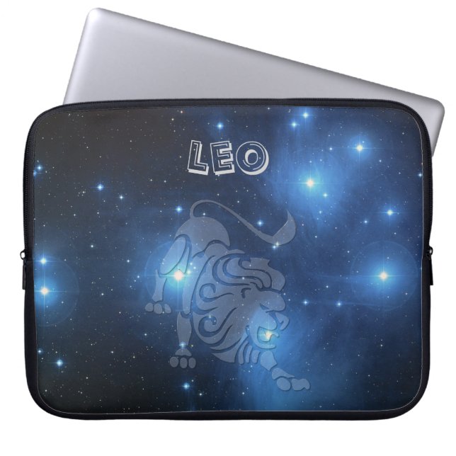Transparent Leo Laptop Sleeve (Front)