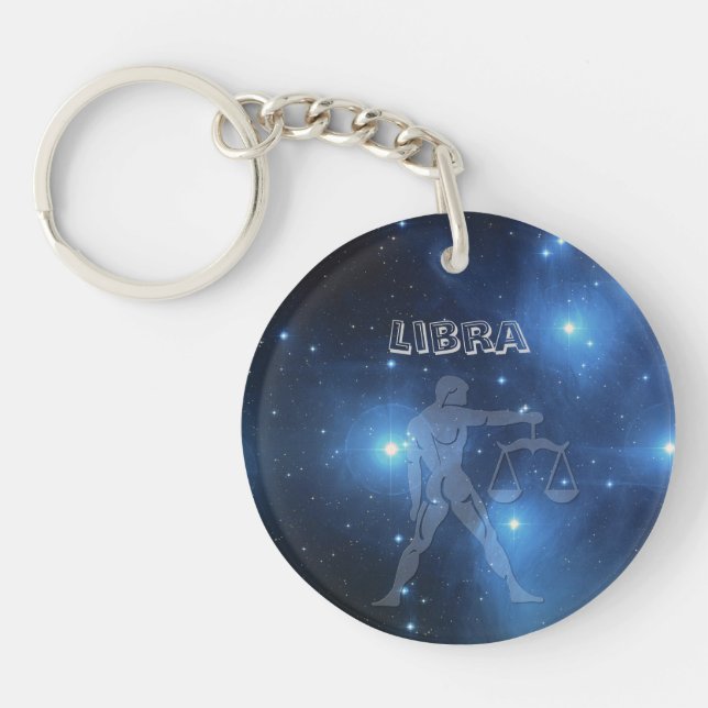 Transparent Libra Key Ring (Front)