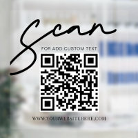 Transparent Minimalist Modern Business QR Code