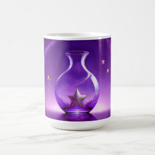 Transparent Purple Vase With Star All Under Dome Coffee Mug