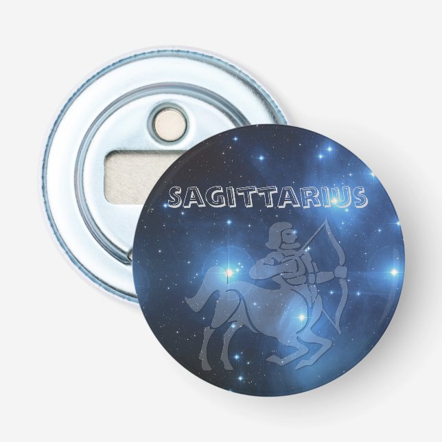 Transparent Sagittarius Bottle Opener (Front)
