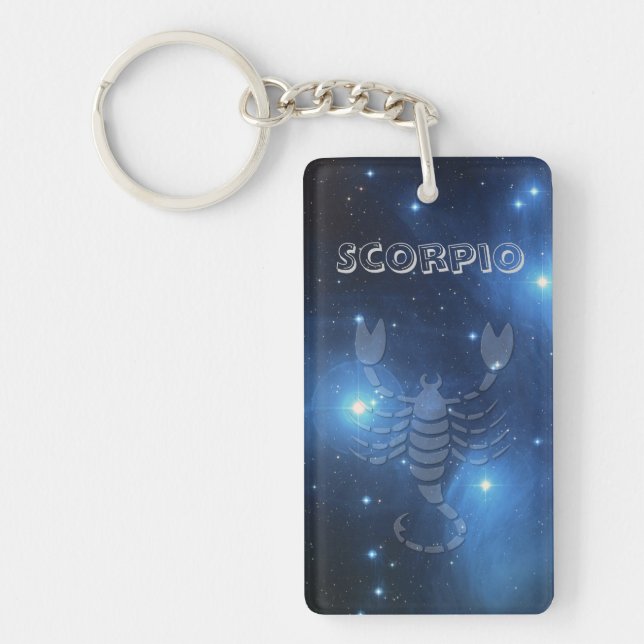 Transparent Scorpio Key Ring (Front)