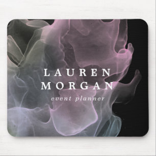 transparent silk elegant monogram mouse mat