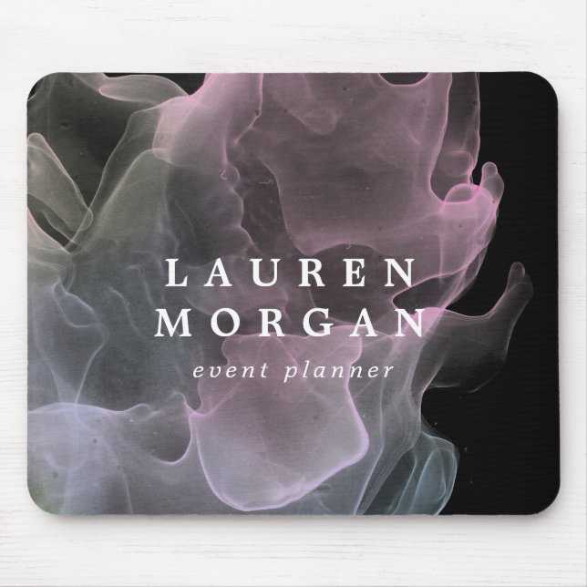 transparent silk elegant monogram mouse mat (Front)