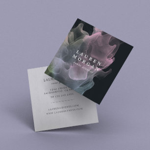 Transparent Silk Elegant Square Business Card