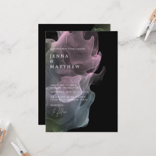 Transparent Silk Modern Wedding Invitation