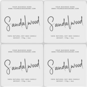 Transparent simple packaging cosmetics candle