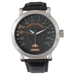 Transparent Speedometer on Dashboard Men Watches
