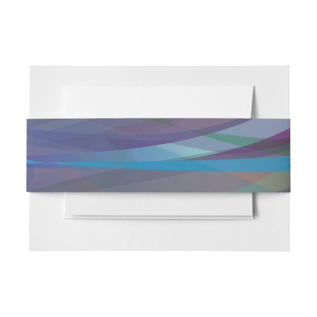 Transparent Star Bat Bar Mitzvah Invite Wrap Band Invitation Belly Band (Front Example)