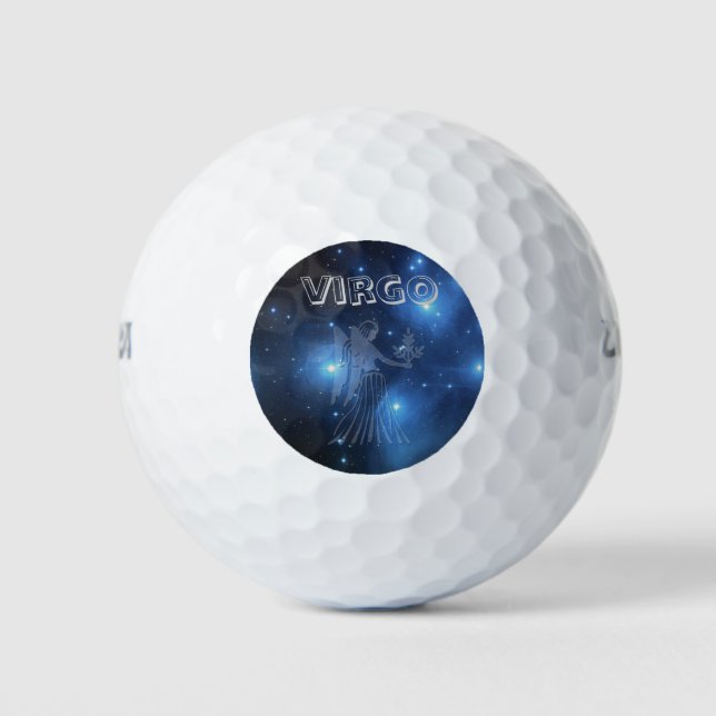 Transparent Virgo Golf Balls (Front)