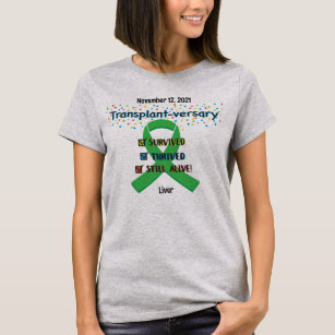 Transplant Anniversary Customisable T-shirt 