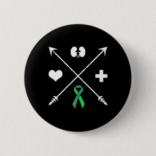Transplant Awareness Kidney Disease Month  6 Cm Round Badge