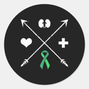 Transplant Awareness Kidney Disease Month Classic Round Sticker