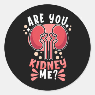 Transplant Awareness Kidney Health Dialysis Tech  Classic Round Sticker