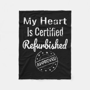 Transplant Cardiac Patient Heart Surgery  Fleece Blanket